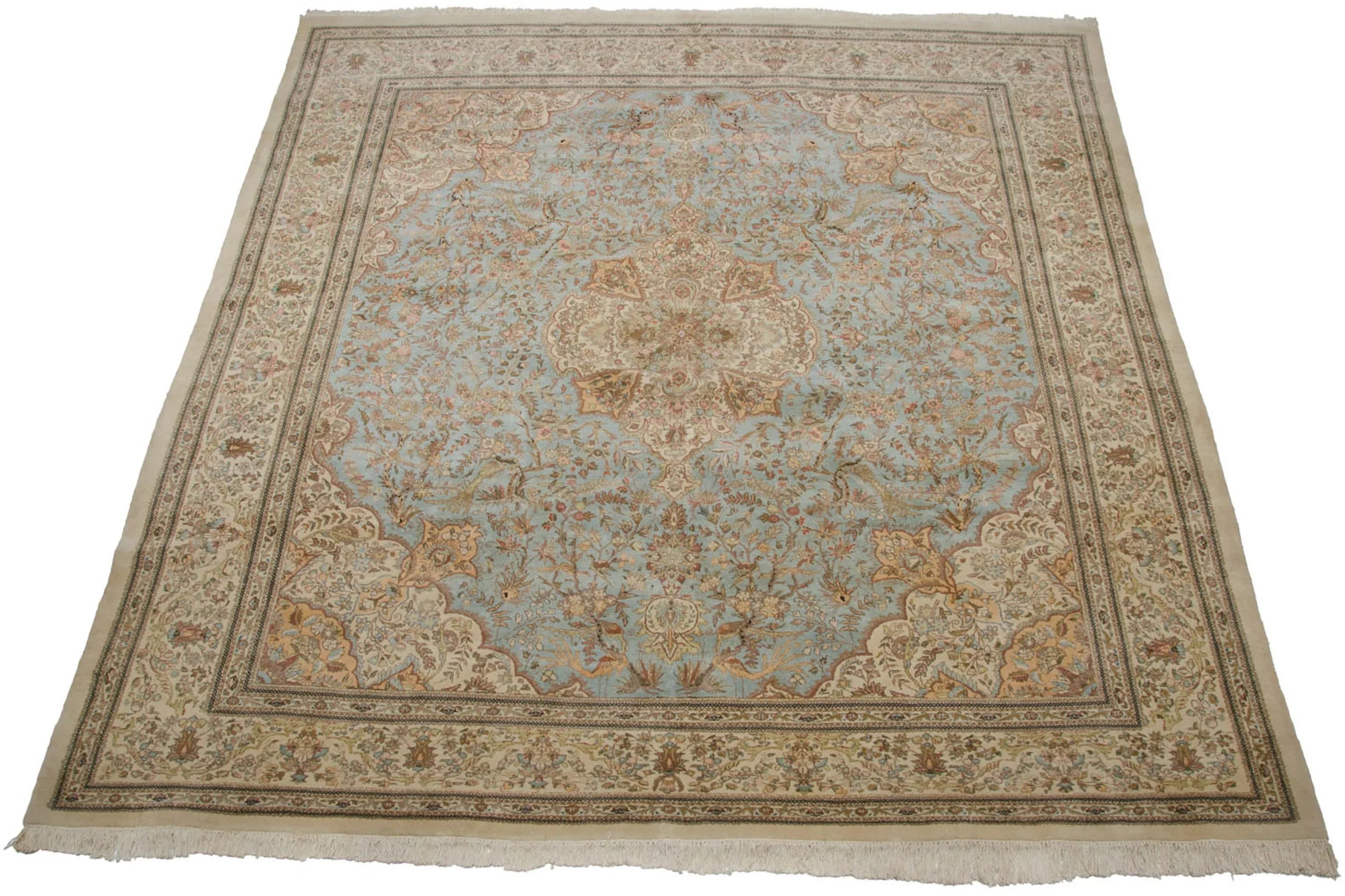 11.5x13 Vintage Tabriz Square Carpet by Old New House® - product image 13 for Resin Society