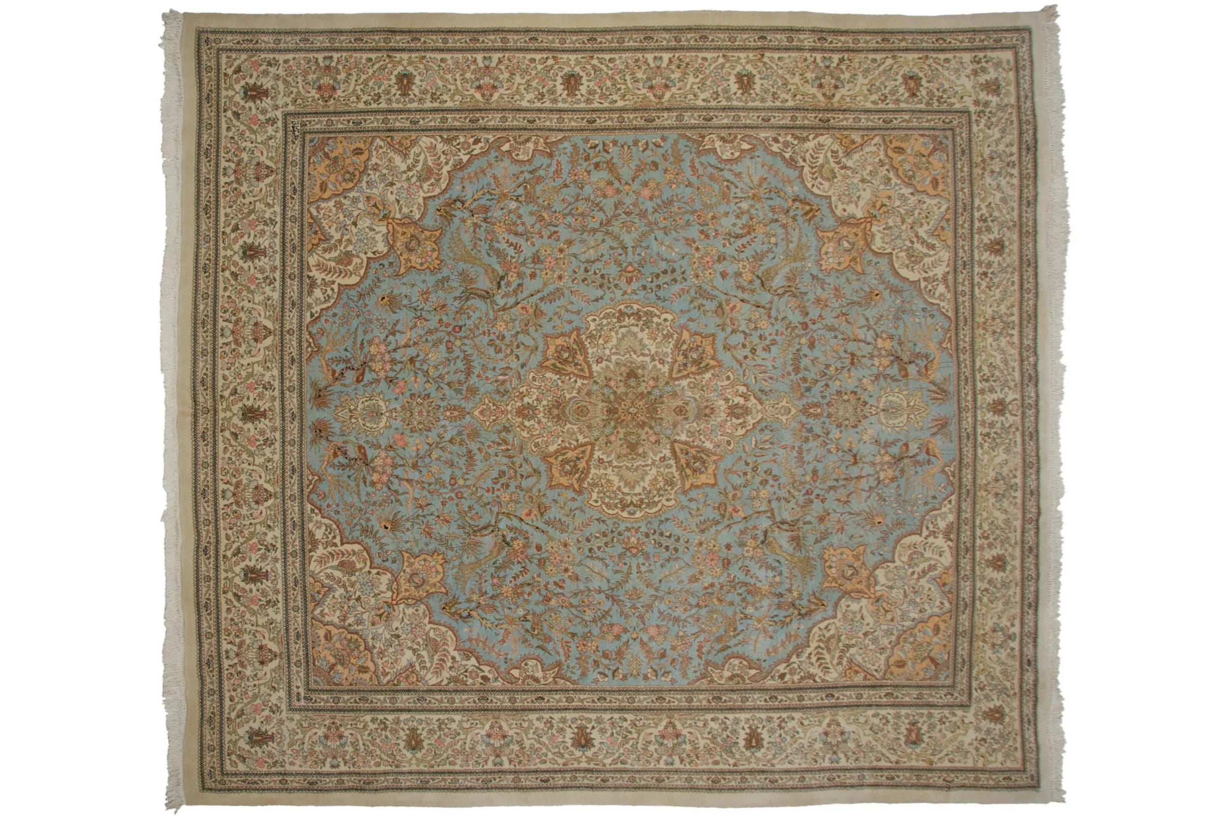 11.5x13 Vintage Tabriz Square Carpet by Old New House® - product image 18 for Resin Society