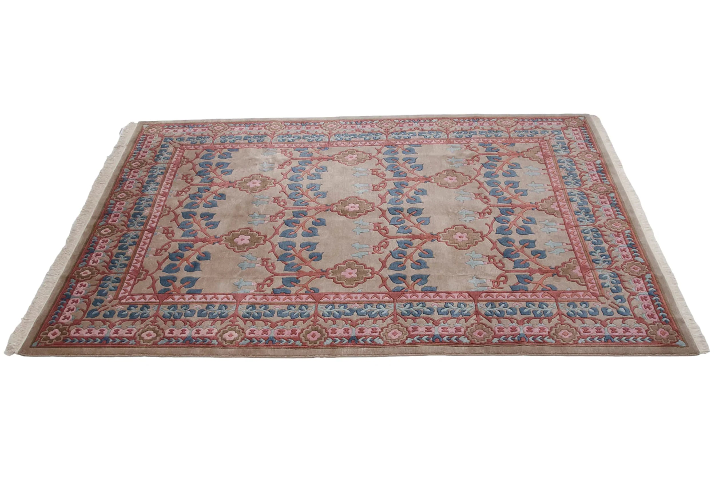 8.5x12 Vintage Indian Arts And Crafts Design Carpet by Old New House® - product image 2 for Resin Society