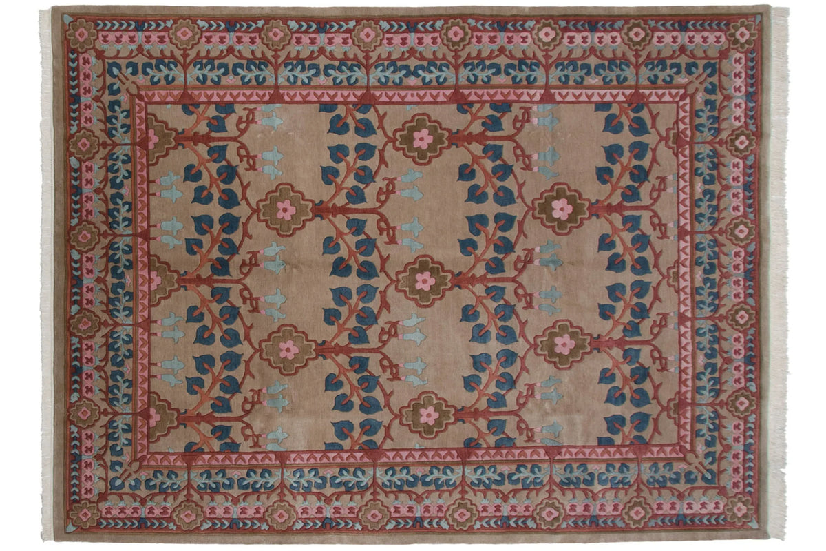 8.5x12 Vintage Indian Arts And Crafts Design Carpet by Old New House® - main product image for Resin Society
