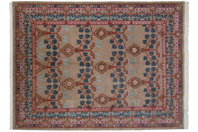 8.5x12 Vintage Indian Arts And Crafts Design Carpet by Old New House® - main product image for Resin Society