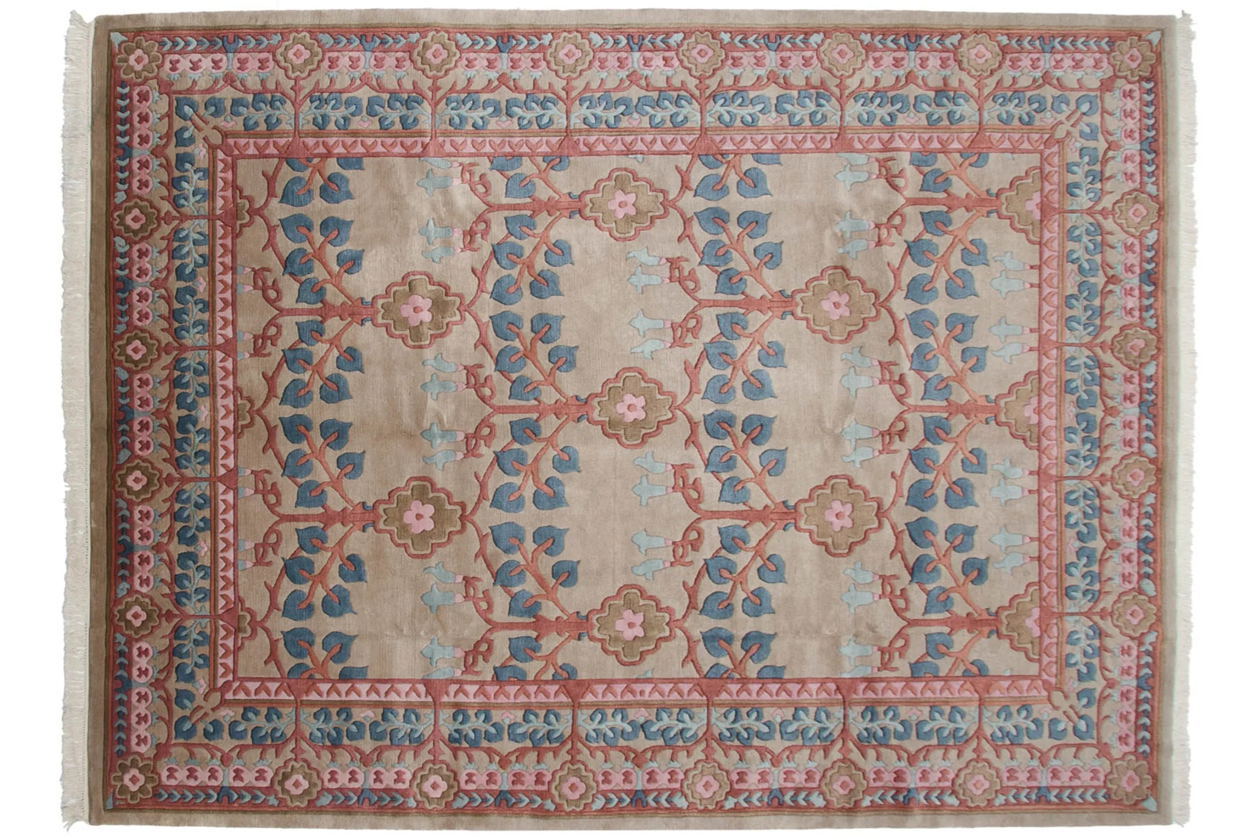 8.5x12 Vintage Indian Arts And Crafts Design Carpet by Old New House® - product image 3 for Resin Society