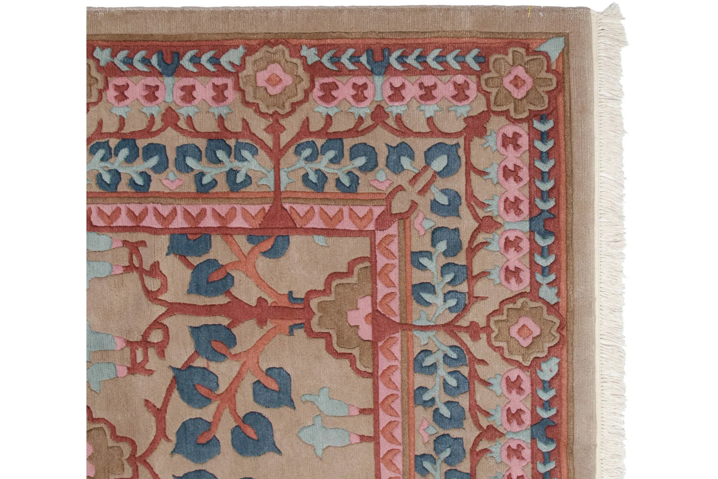 8.5x12 Vintage Indian Arts And Crafts Design Carpet by Old New House® - product image 7 for Resin Society