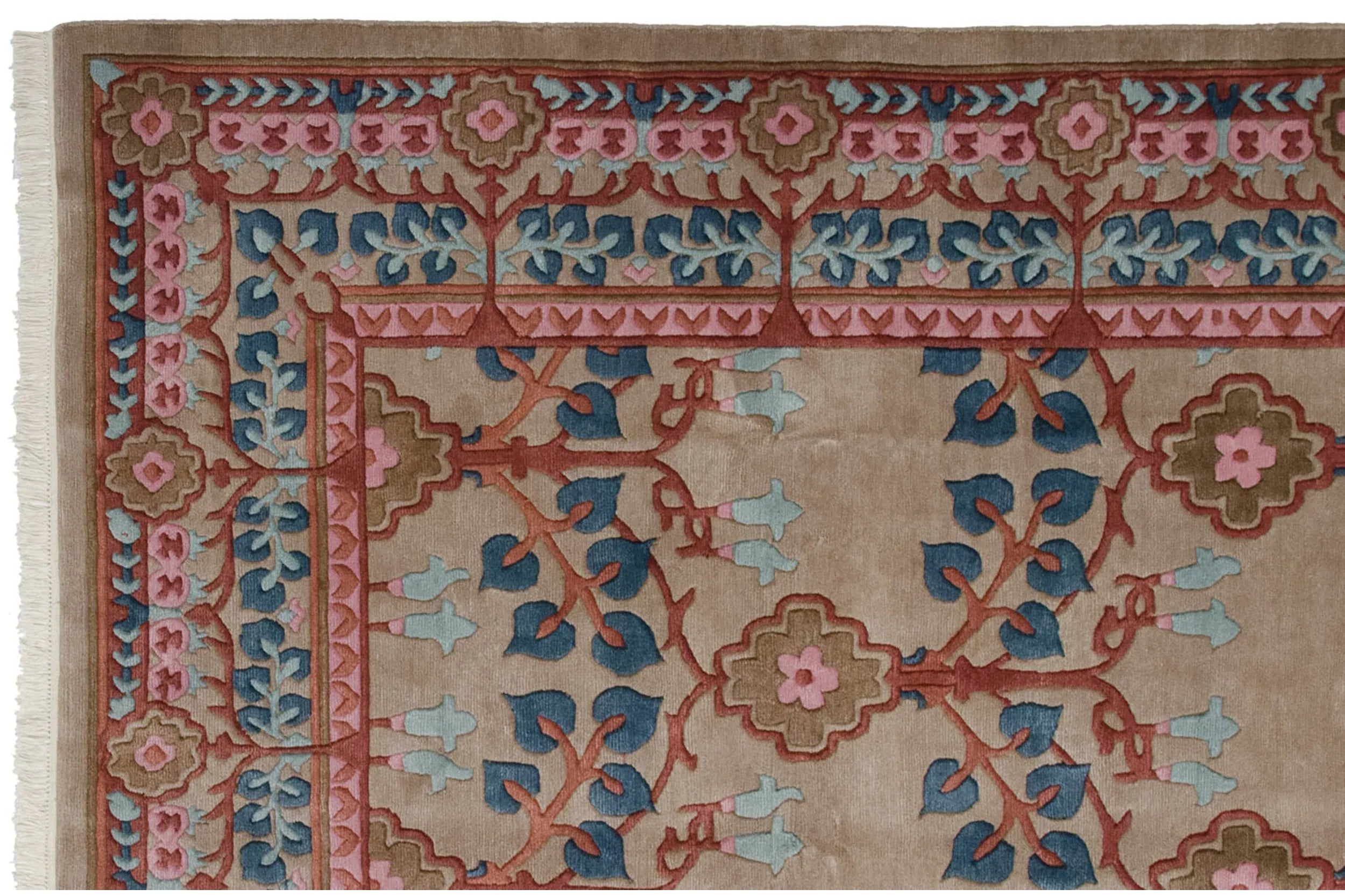 8.5x12 Vintage Indian Arts And Crafts Design Carpet by Old New House® - product image 12 for Resin Society
