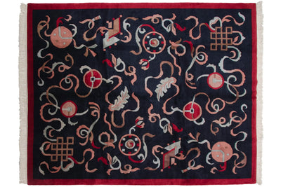 8x10 Vintage Contemporary Indian Peking Design Carpet by Old New House® - product image 3 for Resin Society