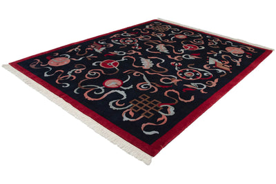8x10 Vintage Contemporary Indian Peking Design Carpet by Old New House® - product image 4 for Resin Society