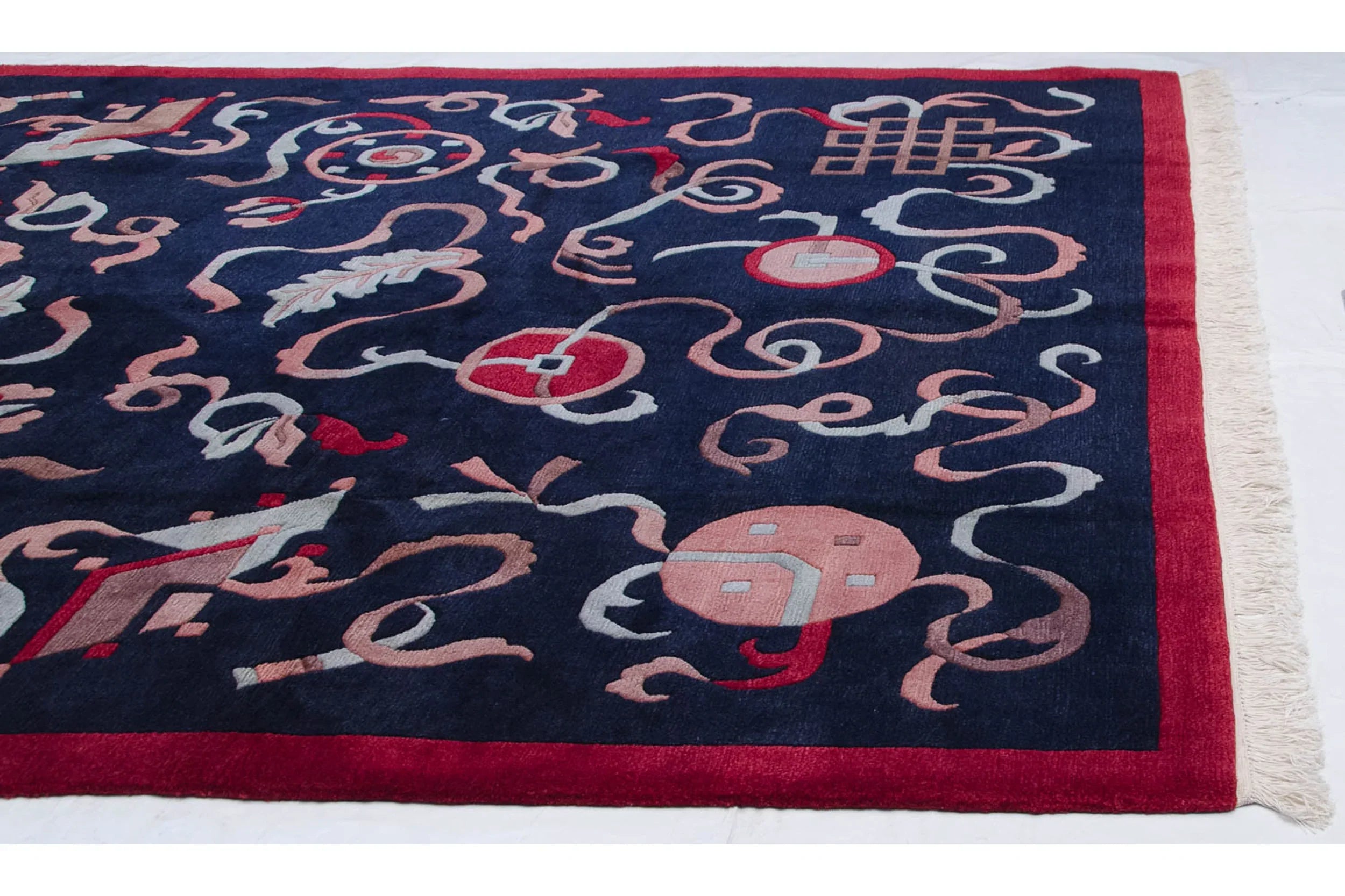 8x10 Vintage Contemporary Indian Peking Design Carpet by Old New House® - product image 6 for Resin Society