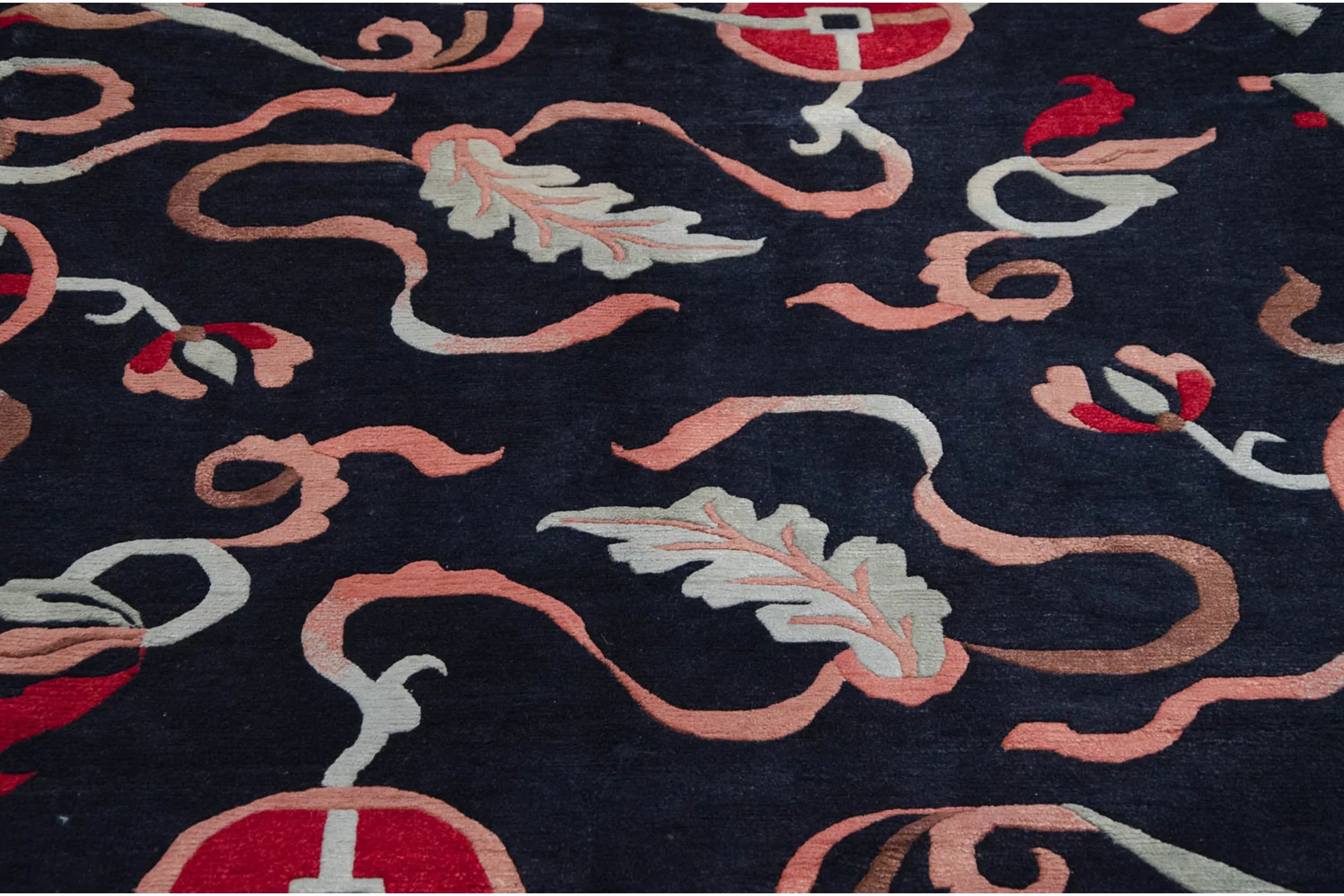 8x10 Vintage Contemporary Indian Peking Design Carpet by Old New House® - product image 8 for Resin Society