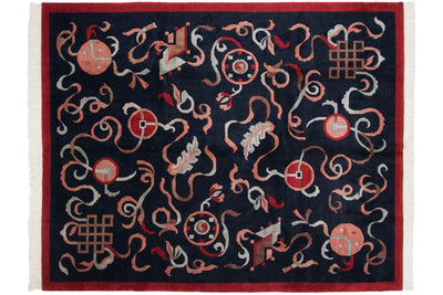 8x10 Vintage Contemporary Indian Peking Design Carpet by Old New House® - product image 14 for Resin Society