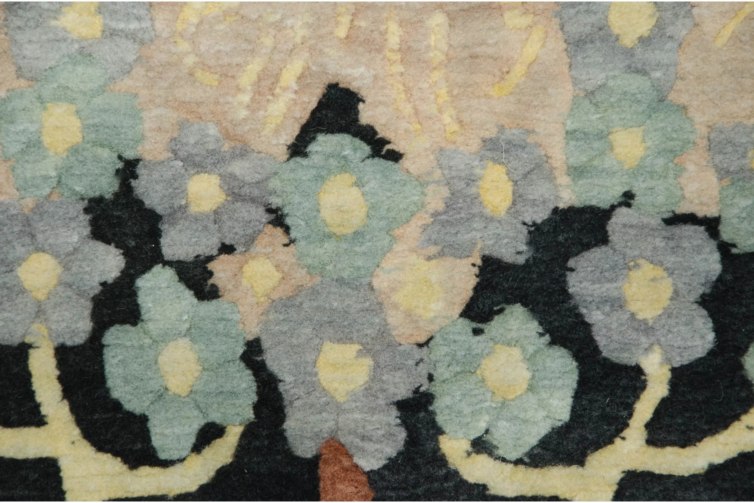 6x9 Vintage Indian William Morris Design Carpet by Old New House® - product image 8 for Resin Society