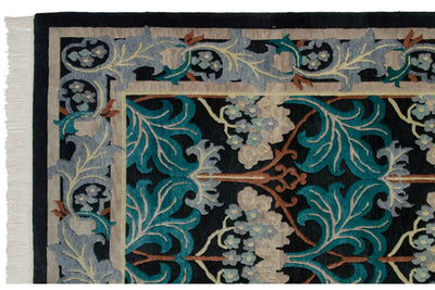 6x9 Vintage Indian William Morris Design Carpet by Old New House® - product image 11 for Resin Society
