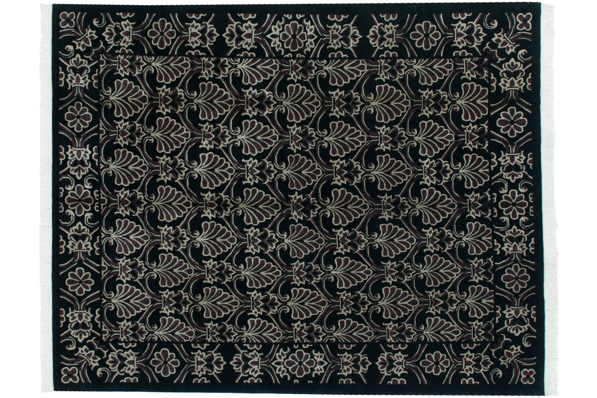 7.5x10 Vintage Indian Damask Design Carpet by Old New House® - main product image for Resin Society