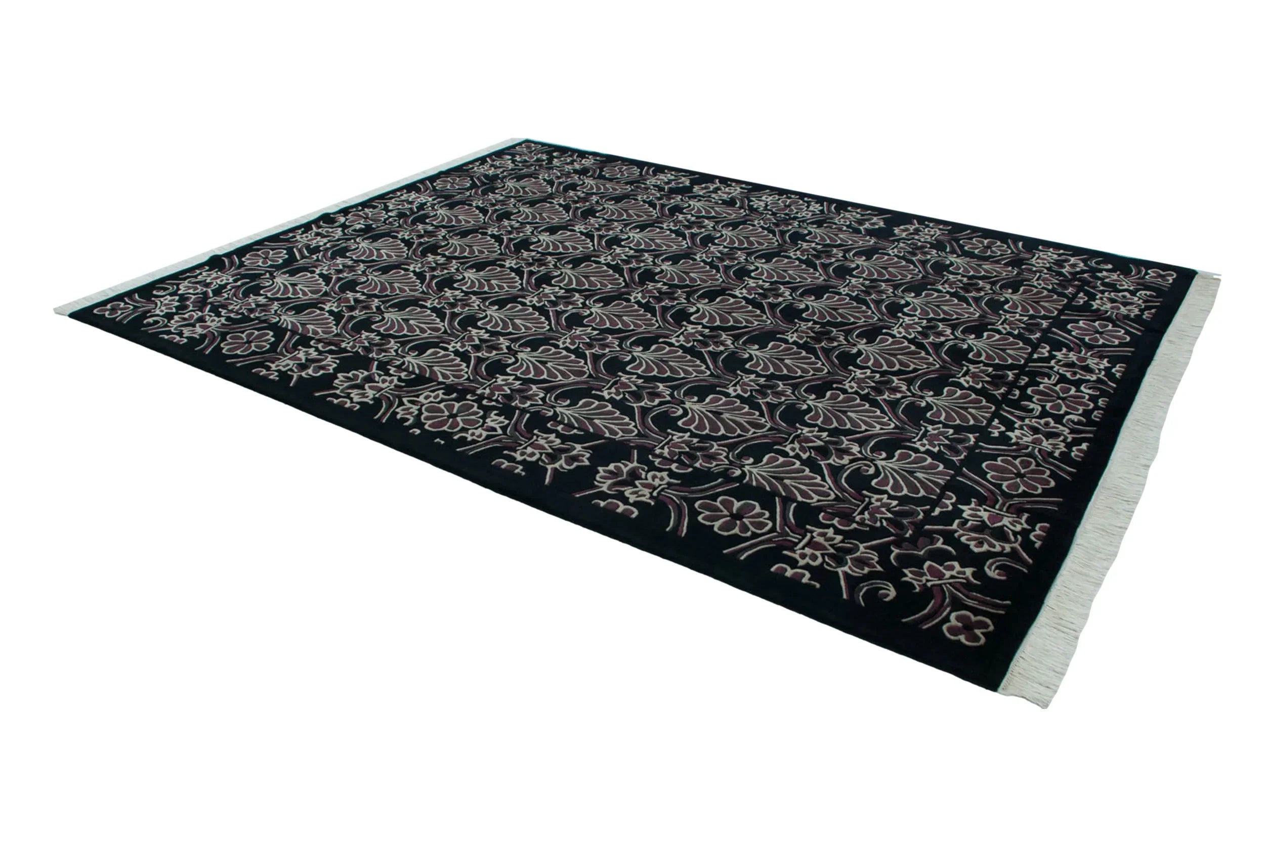 7.5x10 Vintage Indian Damask Design Carpet by Old New House® - product image 2 for Resin Society