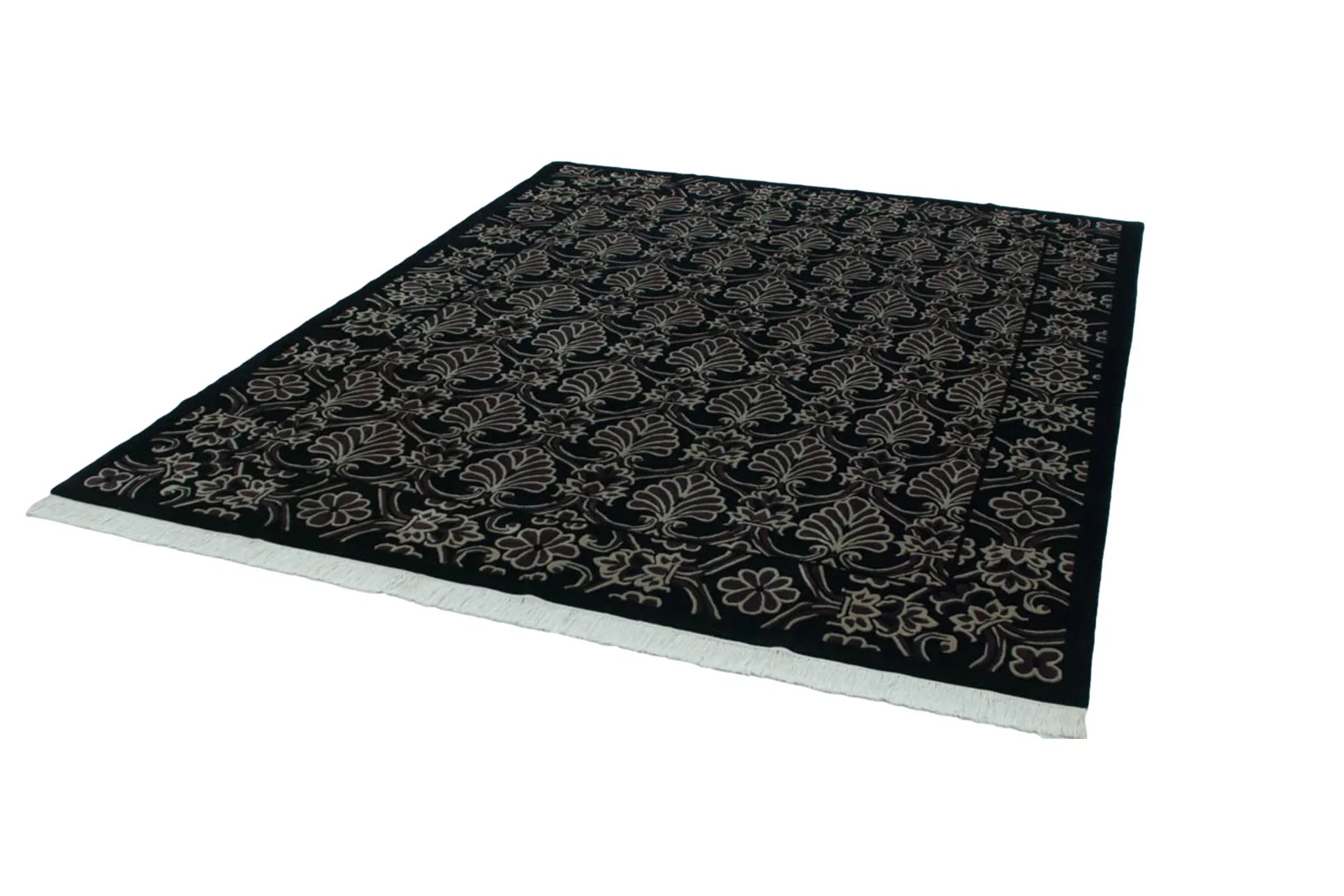 7.5x10 Vintage Indian Damask Design Carpet by Old New House® - product image 3 for Resin Society