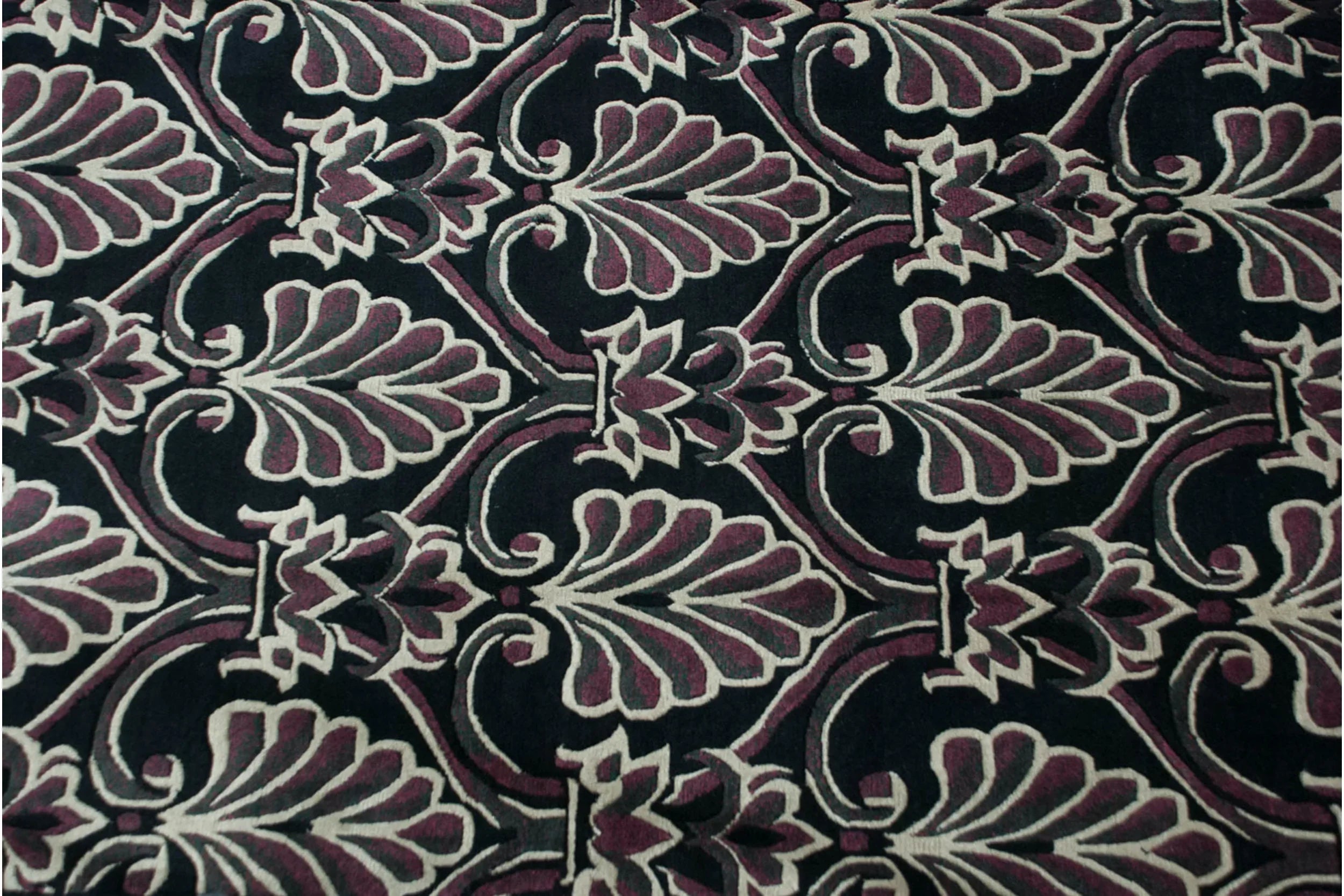 7.5x10 Vintage Indian Damask Design Carpet by Old New House® - product image 4 for Resin Society