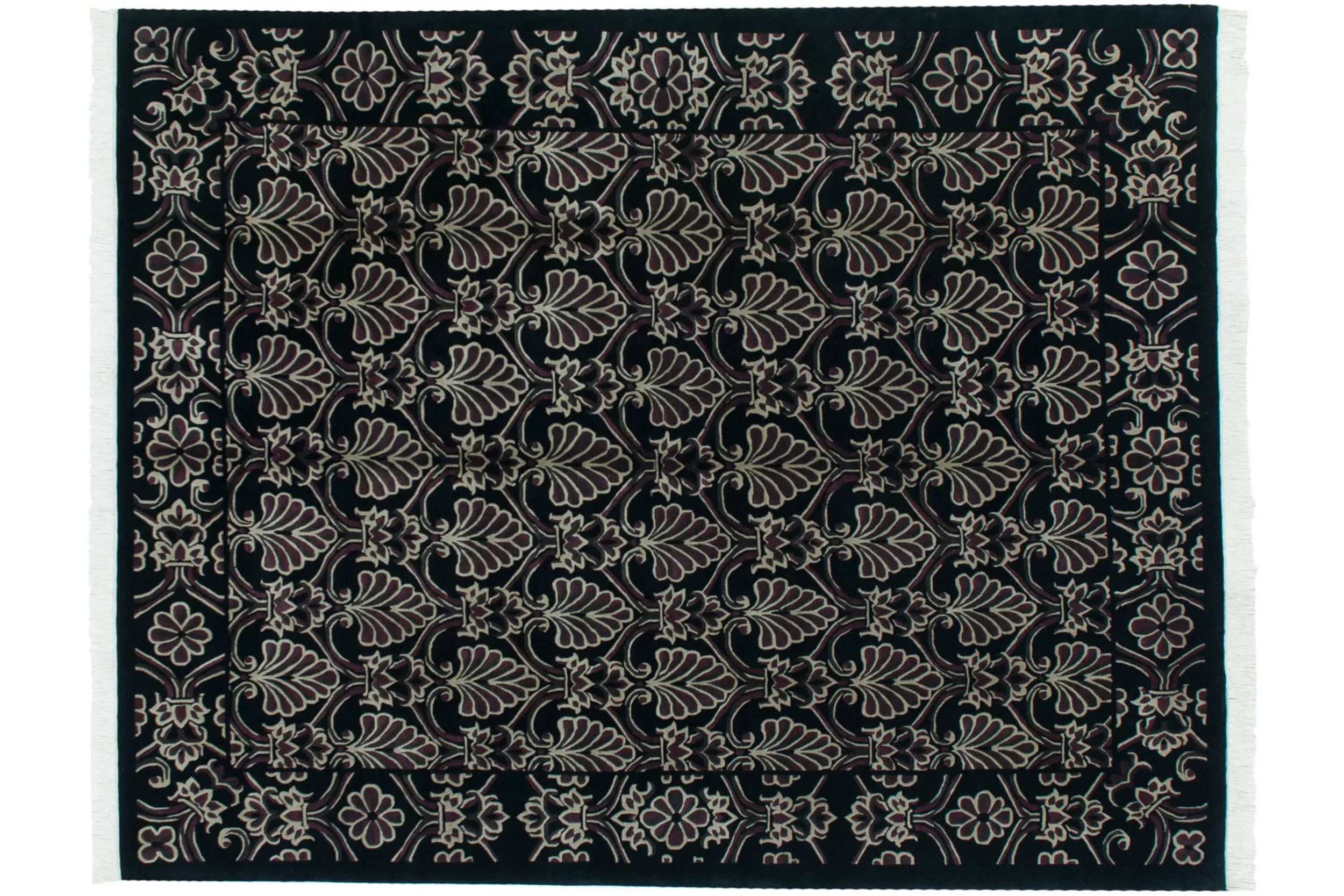7.5x10 Vintage Indian Damask Design Carpet by Old New House® - product image 6 for Resin Society
