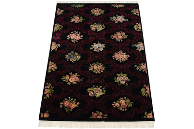 6x9 Vintage Contemporary Indian Aubusson Design Carpet by Old New House® - product image 5 for Resin Society