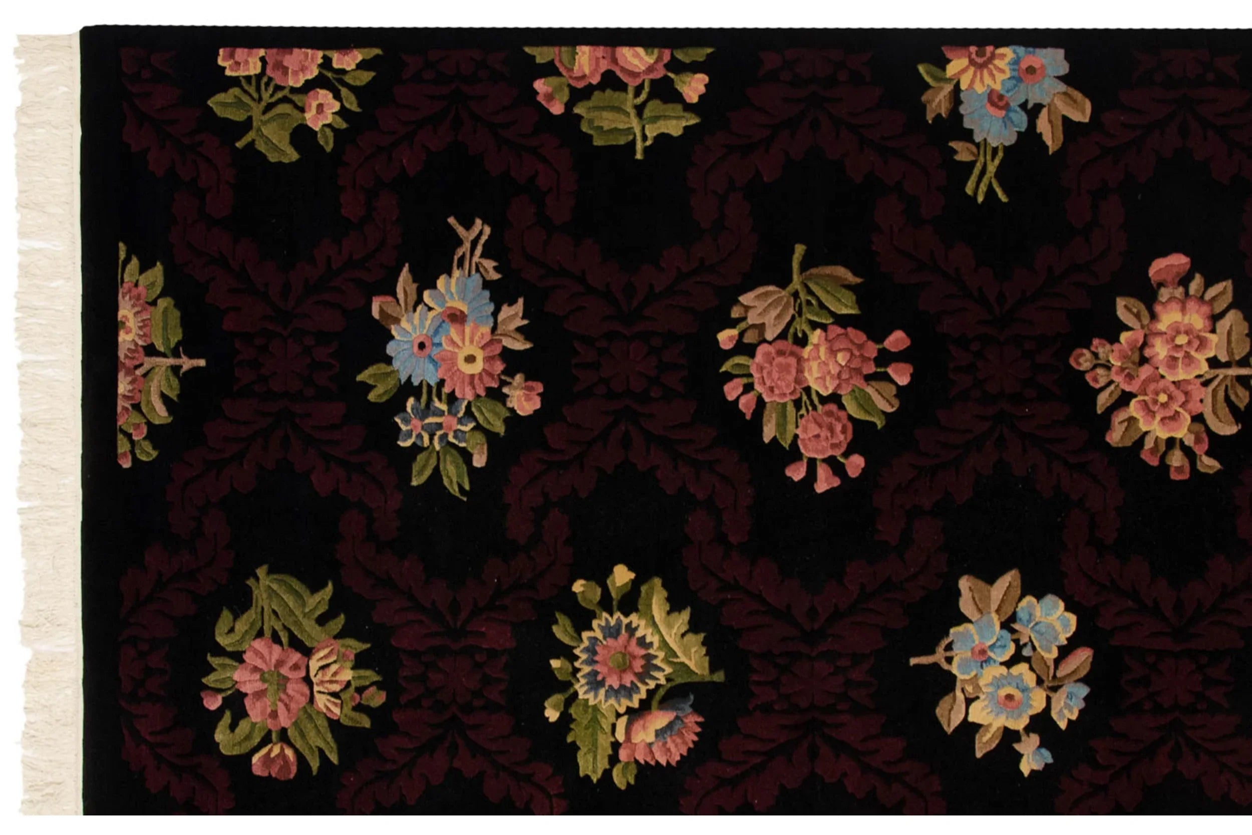 6x9 Vintage Contemporary Indian Aubusson Design Carpet by Old New House® - product image 6 for Resin Society