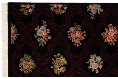 6x9 Vintage Contemporary Indian Aubusson Design Carpet by Old New House® - product image 6 for Resin Society