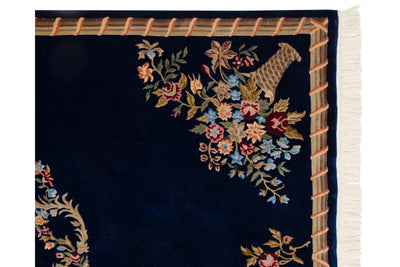 6x9 Vintage Indian Aubusson Design Carpet by Old New House® - product image 6 for Resin Society