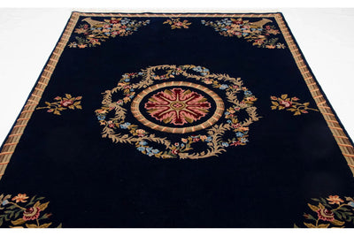 6x9 Vintage Indian Aubusson Design Carpet by Old New House® - product image 9 for Resin Society