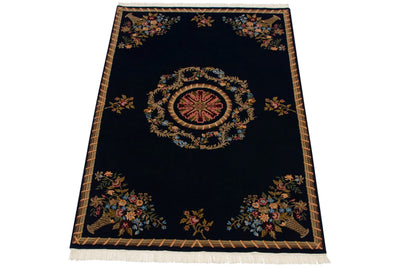 6x9 Vintage Indian Aubusson Design Carpet by Old New House® - product image 10 for Resin Society