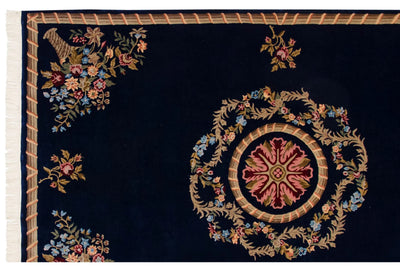 6x9 Vintage Indian Aubusson Design Carpet by Old New House® - product image 13 for Resin Society