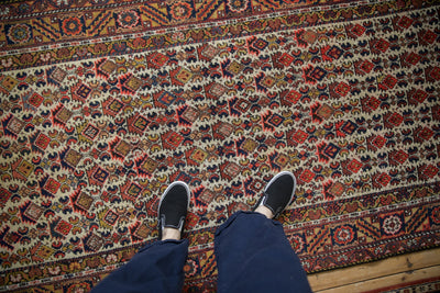 4x11.5 Vintage Hamadan Rug Runner by Old New House® - product image 2 for Resin Society