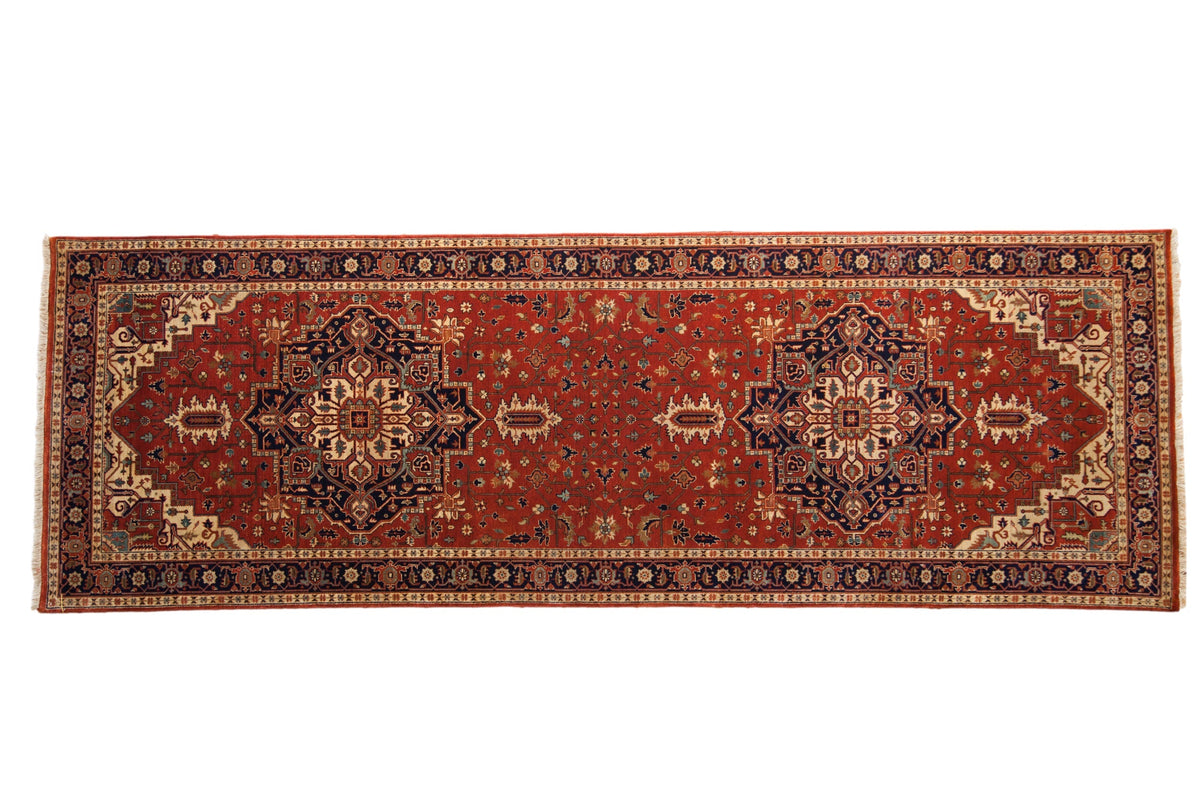 4x12 Indian Heriz Design Rug Runner by Old New House® - main product image for Resin Society
