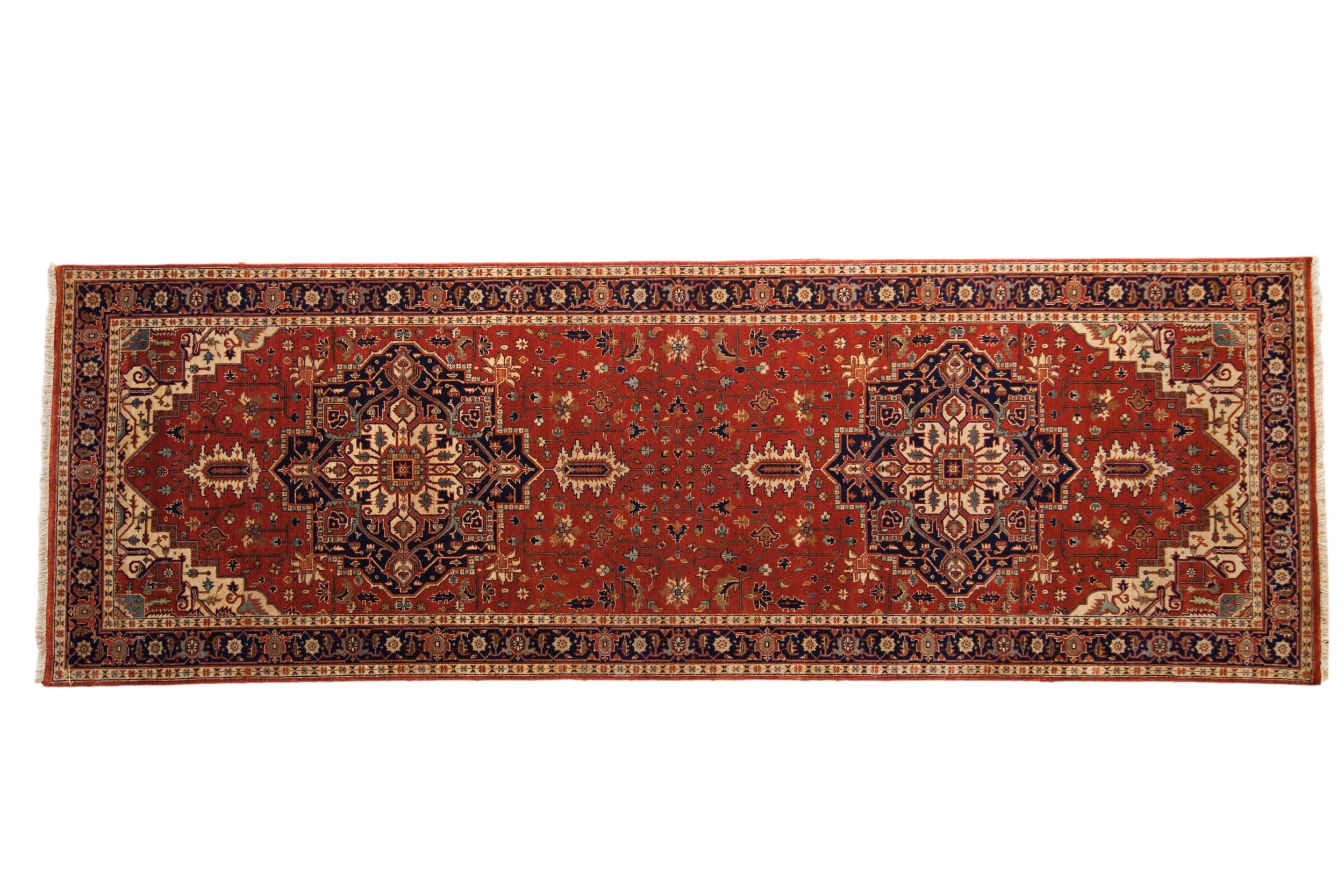4x12 Indian Heriz Design Rug Runner by Old New House® - main product image for Resin Society