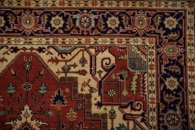 4x12 Indian Heriz Design Rug Runner by Old New House® - product image 3 for Resin Society