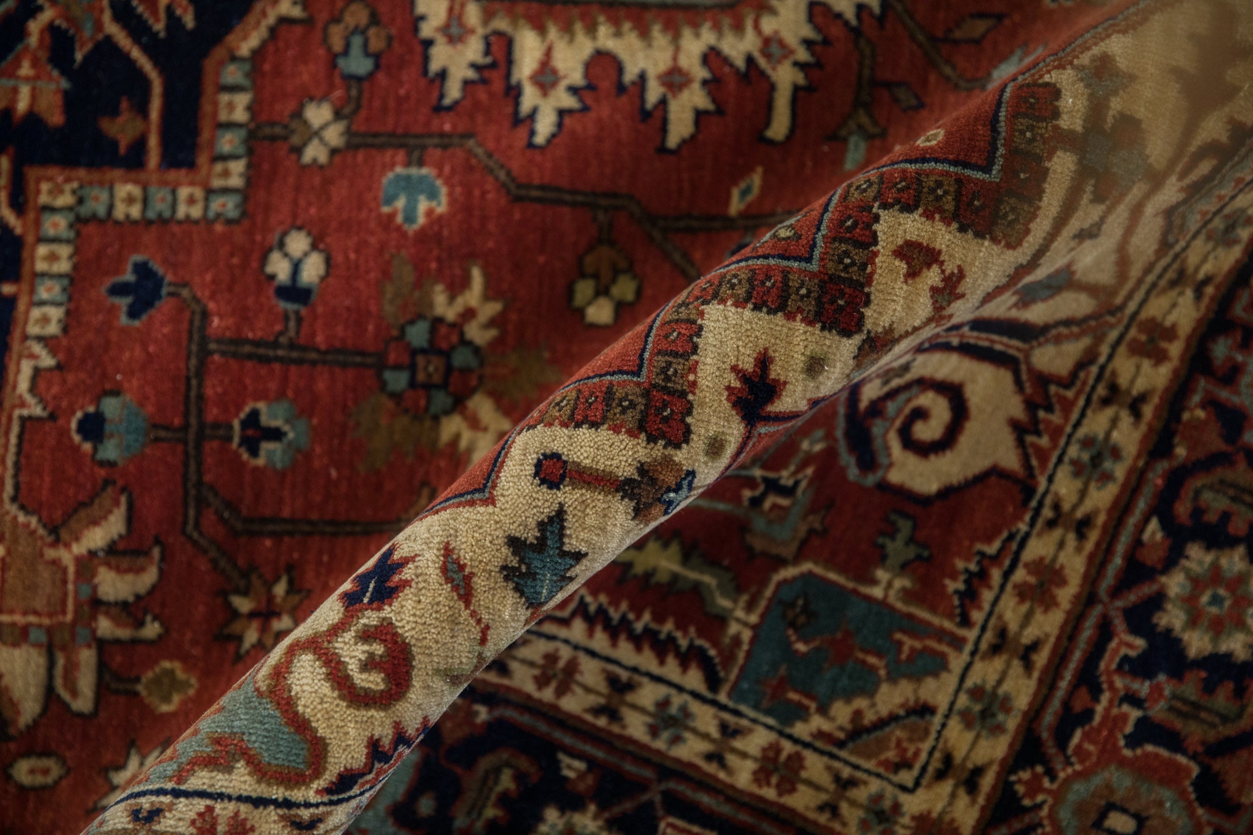 4x12 Indian Heriz Design Rug Runner by Old New House® - product image 9 for Resin Society