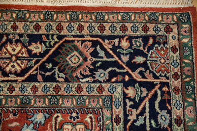 7.5x10 Vintage Indian Bijar Design Carpet by Old New House® - product image 3 for Resin Society