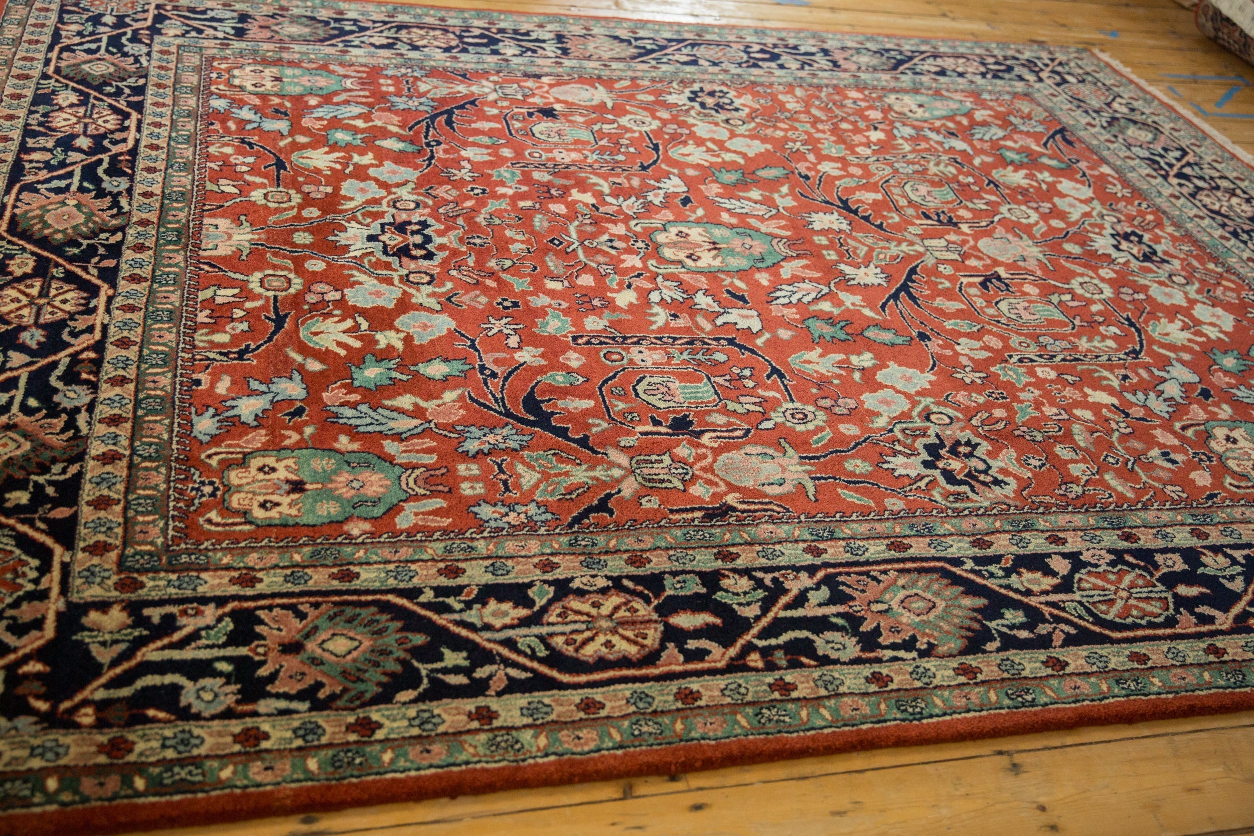 7.5x10 Vintage Indian Bijar Design Carpet by Old New House® - product image 6 for Resin Society