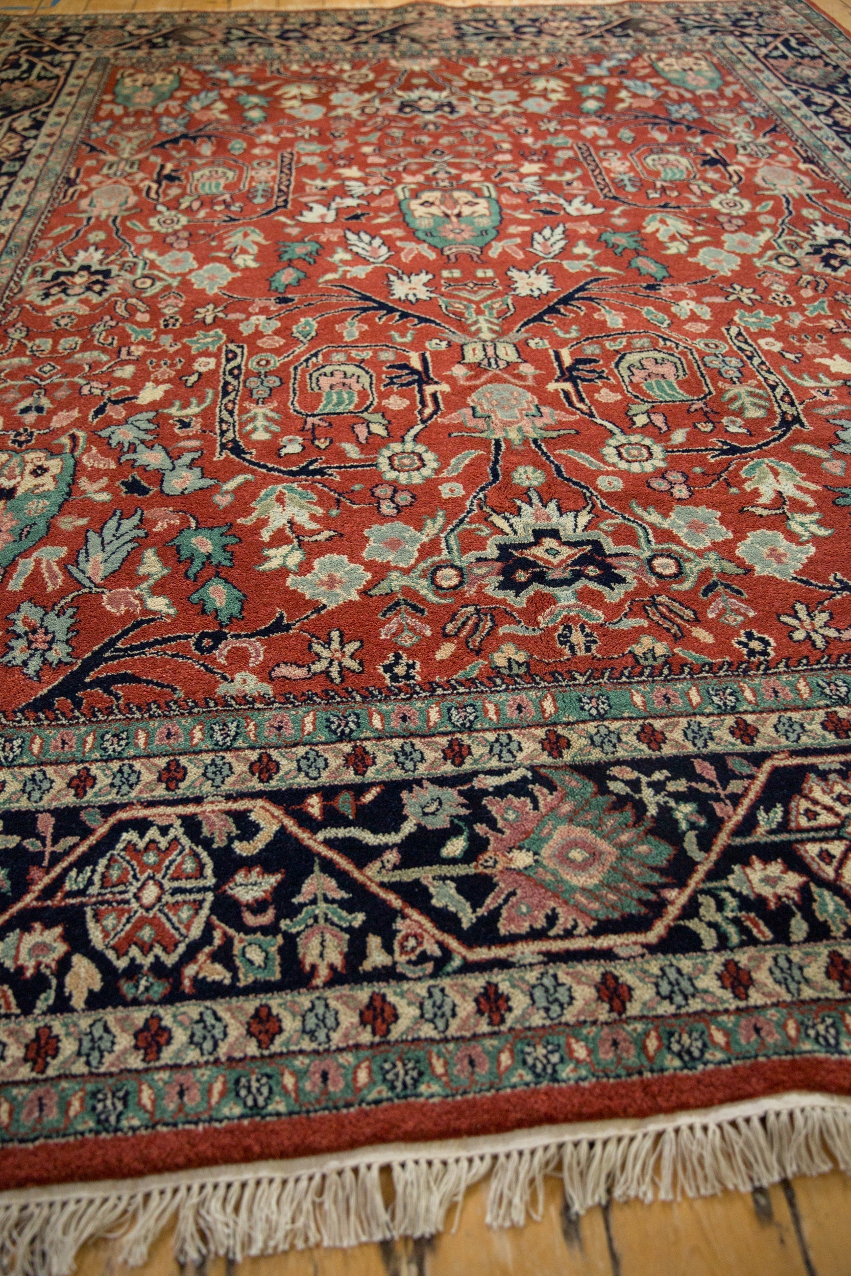 7.5x10 Vintage Indian Bijar Design Carpet by Old New House® - product image 8 for Resin Society