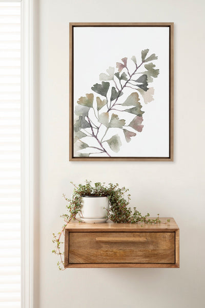 Sylvie Botanical Soft Split Fern Framed Canvas by kateandlaurel - product image 5 for Resin Society