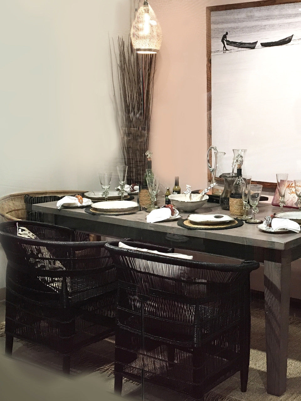 Malawi Cane Chair - Black by Mbare Ltd - product image 3 for Resin Society
