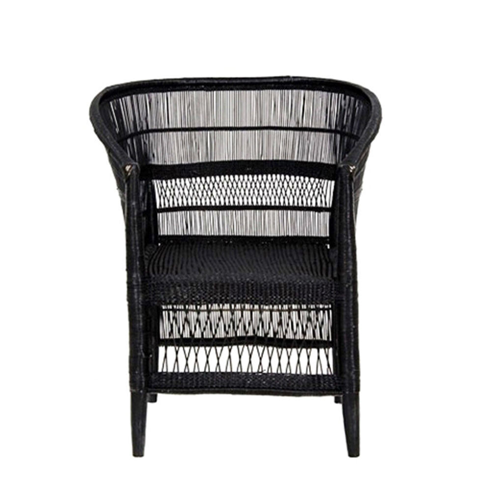 Malawi Cane Chair - Black by Mbare Ltd - main product image for Resin Society