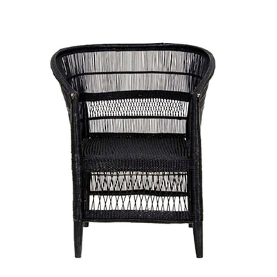Malawi Cane Chair - Black by Mbare Ltd - main product image for Resin Society