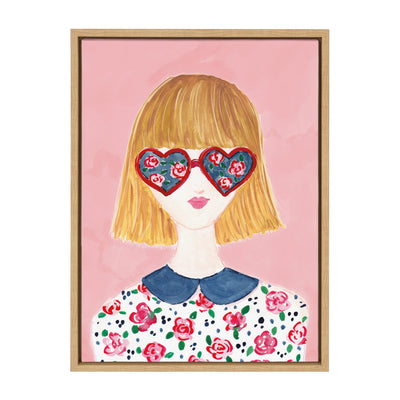 Sylvie Rose Glasses Framed Canvas by kateandlaurel - product image 8 for Resin Society