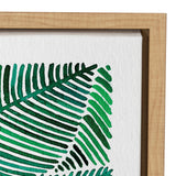 Sylvie Tropical Leaves Framed Canvas by kateandlaurel - product image 3 for Resin Society