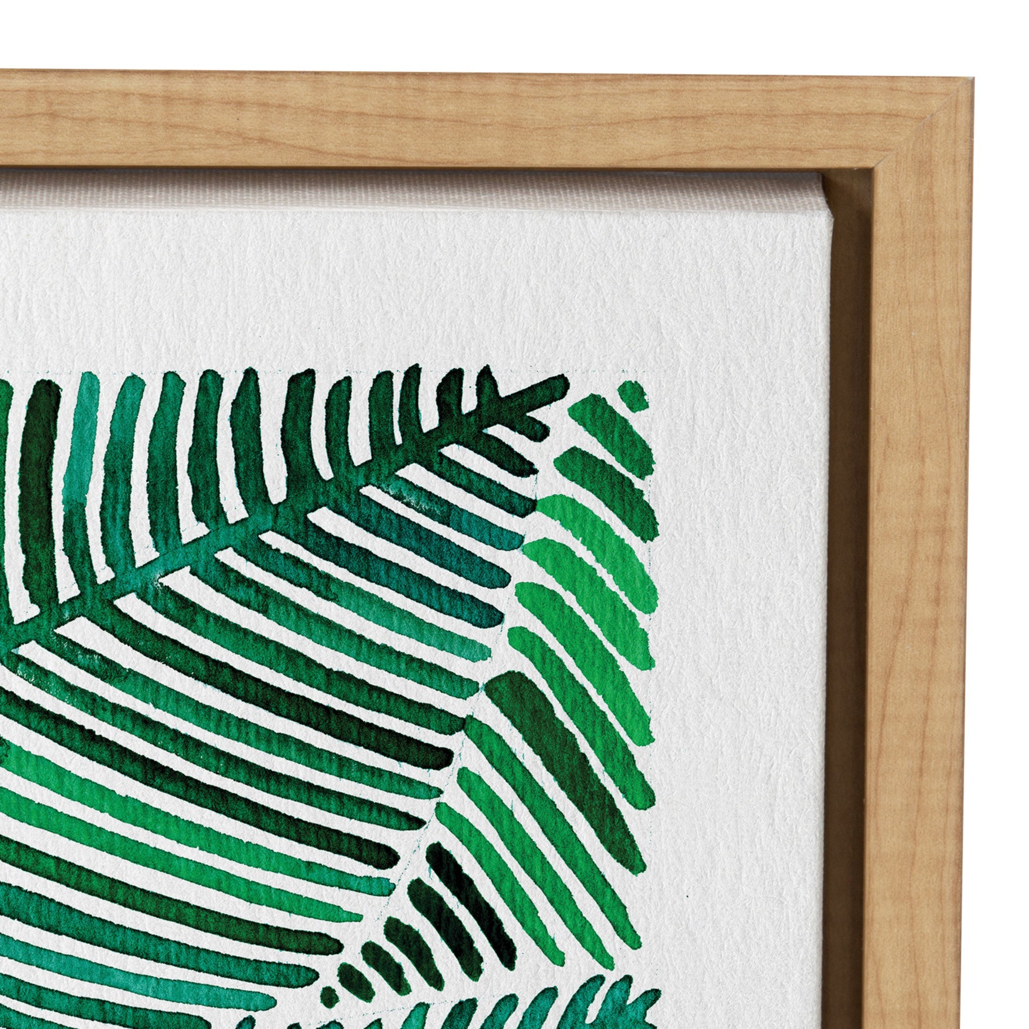Sylvie Tropical Leaves Framed Canvas by kateandlaurel - product image 3 for Resin Society