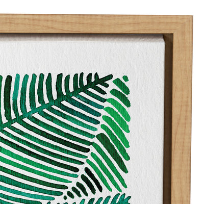 Sylvie Tropical Leaves Framed Canvas by kateandlaurel - product image 3 for Resin Society