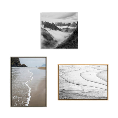 Sylvie Driftless Moon Framed Canvas by Pete Olsen