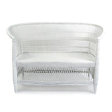Malawi Cane Loveseat - White by Mbare Ltd - main product image for Resin Society