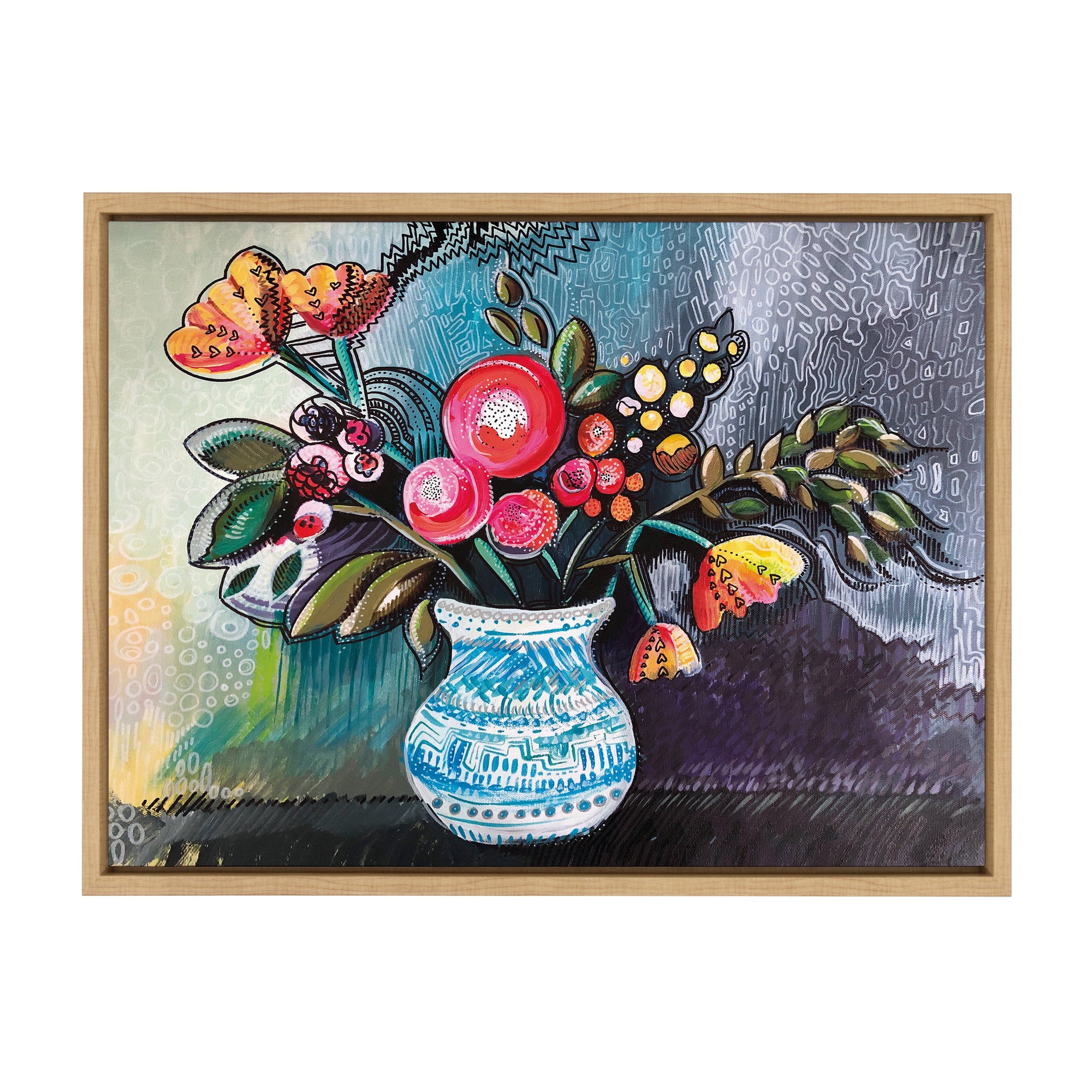 Sylvie Whimsy Still Life Framed Canvas by kateandlaurel - product image 10 for Resin Society
