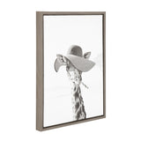 Sylvie Sarifa Giraffe Framed Canvas by Simon Te of Tai Prints by kateandlaurel - product image 2 for Resin Society