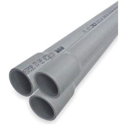 VENTRAL Electrical Wire Conduit Schedule 40 Pipe 2 PCS X 5FT PVC 1-1/4" by VELOCITY® - main product image for Resin Society