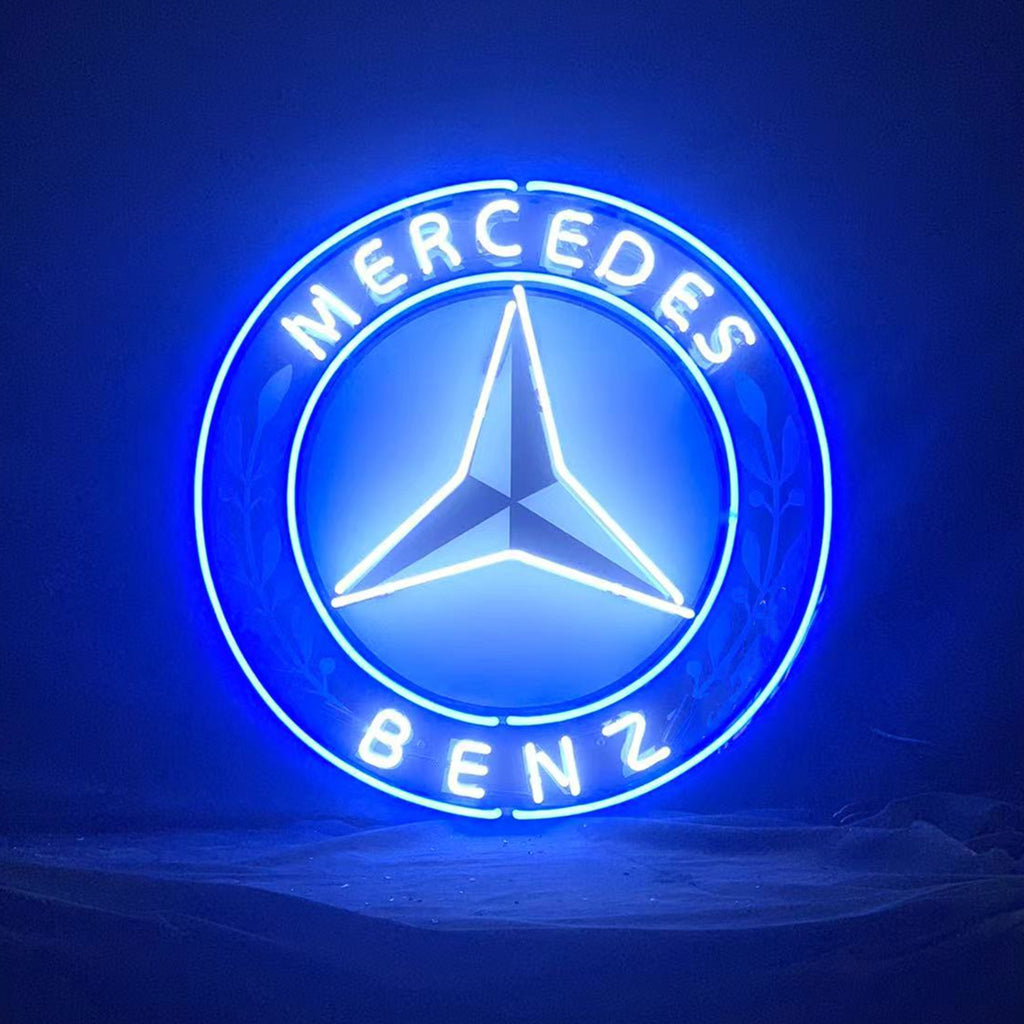 Mercedes Benz Auto Car Logo Neon Signs by Neon Signs Land - main product image for Resin Society