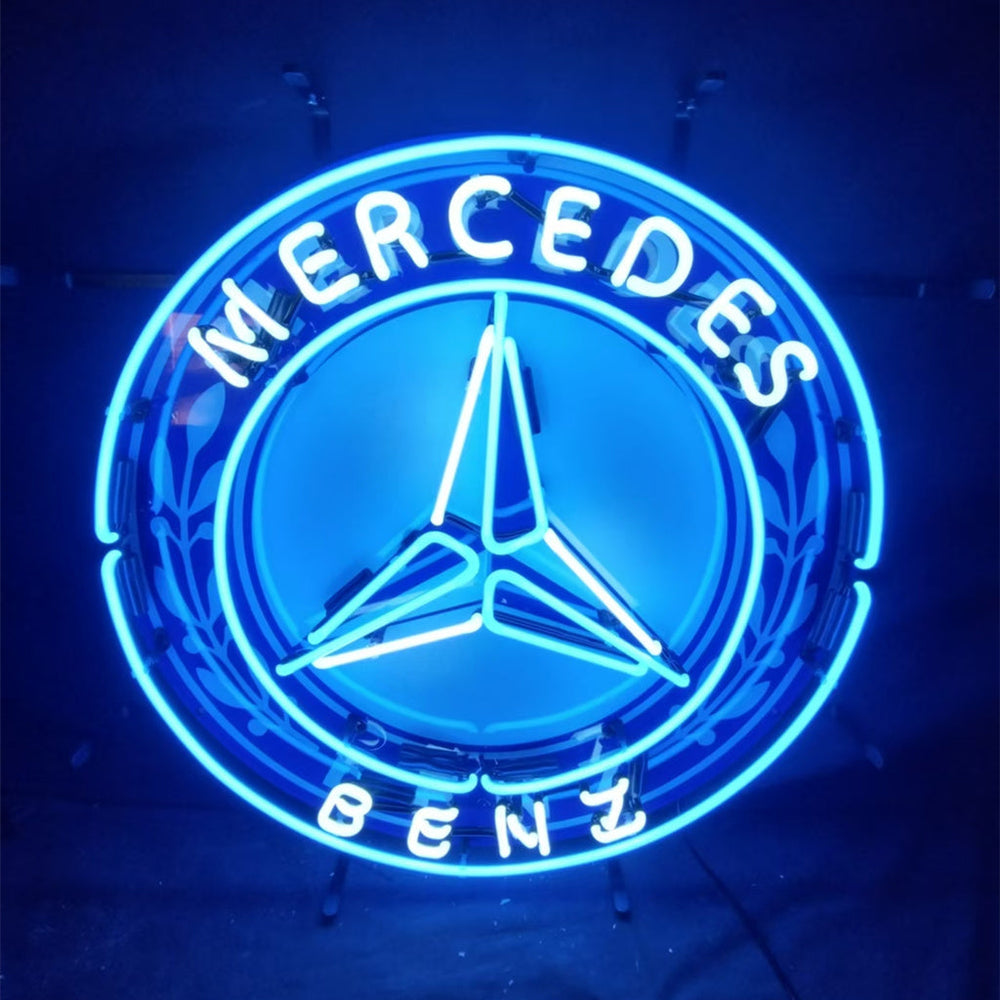 Mercedes Benz Auto Car Logo Neon Signs Light by Neon Signs Land - main product image for Resin Society
